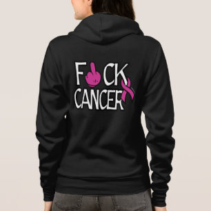 Veste À Capuche F#CK CANCER...Cancer du sein