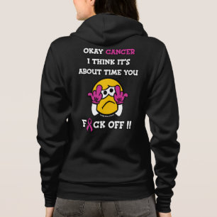 Veste À Capuche F#CK OFF...Cancer du sein
