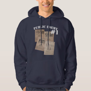 Veste À Capuche F. F. ennemi public numéro un affiche design swea