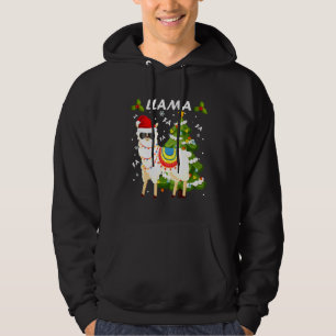 Veste À Capuche Fa Fa Fa Llama Santa Hat Noël Alpaca Loisirs X