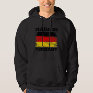 Veste À Capuche Fabriqué En Allemagne Avec Drapeau Allemand Design
