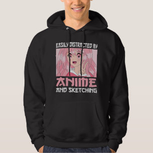 Veste À Capuche Facile à distraire par Anime et Sketching Japanese