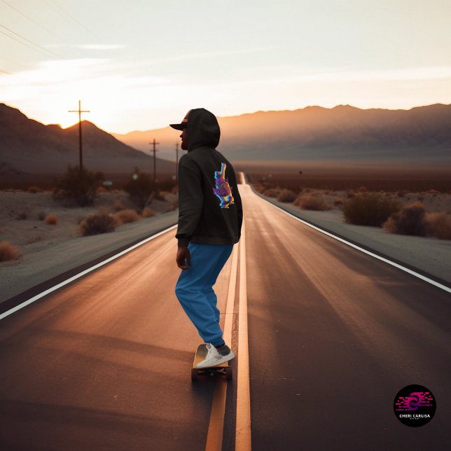 Veste À Capuche Facile Est-Il Faisable (Front hit subtle. Back graphic loud. Easy does it and keep rolling.)