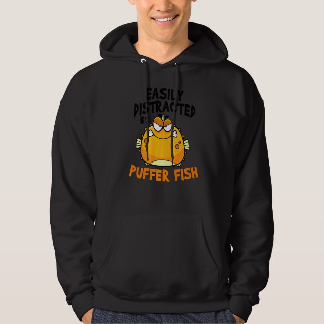 Veste À Capuche Facilement Distrait Par Le Poisson-Poisson-Poisson (Devant)