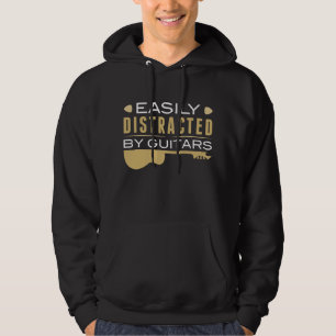 Veste À Capuche Facilement Distrait Par Les Guitares