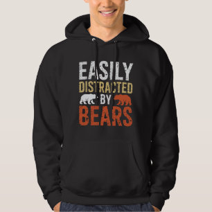Veste À Capuche Facilement Distrait Par Les Ours Gay Bear Fierté L