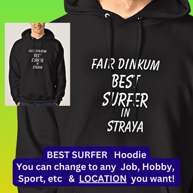 Veste À Capuche Fair Dinkum MEILLEUR SURFER à Straya (Créateur téléchargé)