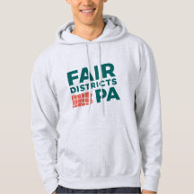 Fair Districts PA Ash Grey Hoodie