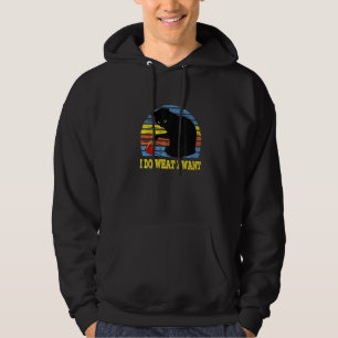 Veste À Capuche Faire Ce Que Je Veux Chat Noir Coupe Rouge Drôle G