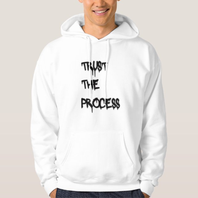 Veste À Capuche Faire confiance au processus citation de motivatio (Devant)