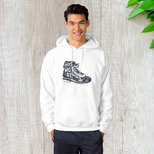 Veste À Capuche Faire de la randonnée plutôt que de s'inquiéter (Créateur téléchargé)