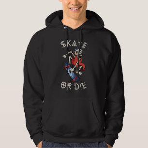Veste À Capuche Faire du skate ou mourir Faucheur squelette skateb