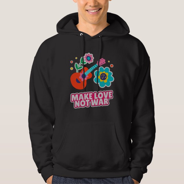 Veste À Capuche Faire l'amour pas la guerre (Devant)