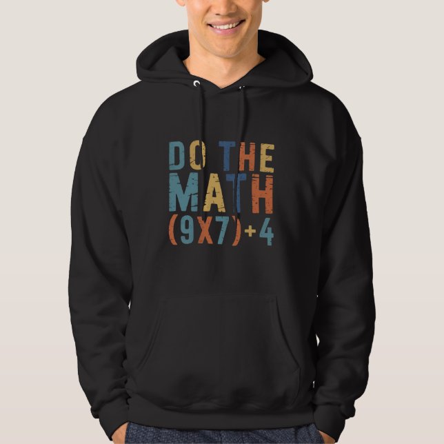 Veste À Capuche Fais Le Calcul 67 Mème Drôle Six Sept Professeur  (Devant)