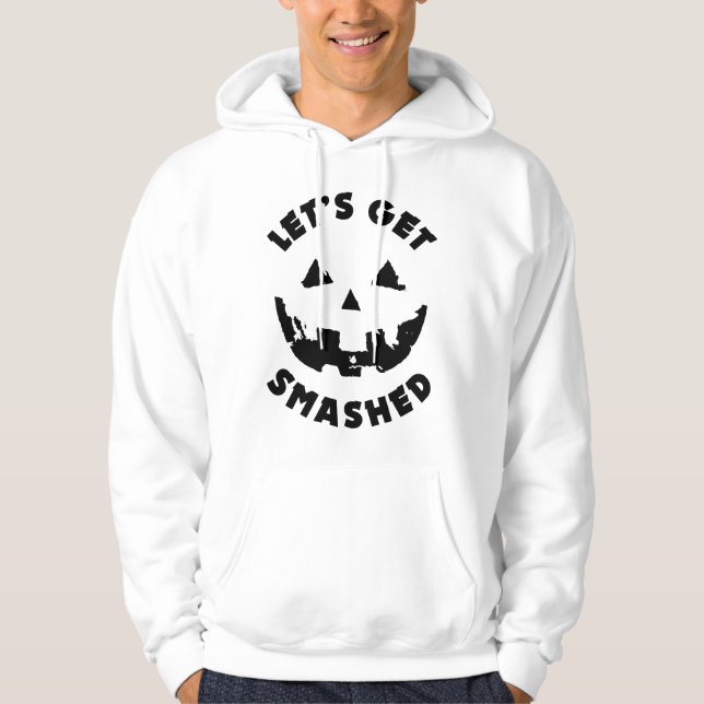 Veste À Capuche Faisons tomber - Citation d'Halloween (Devant)