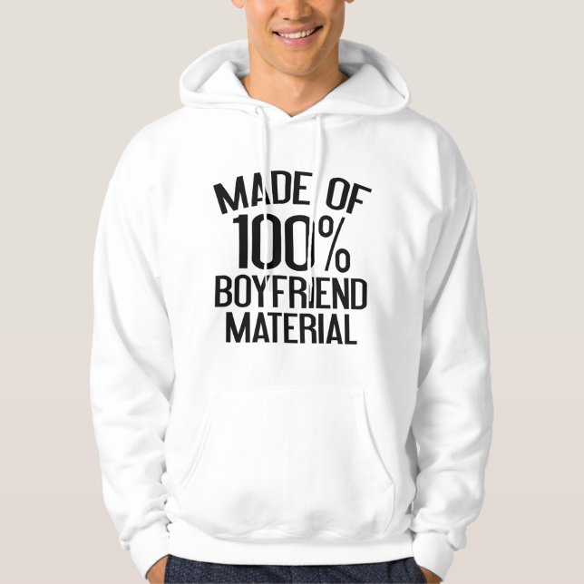 Veste À Capuche Fait De 100% Boyfriend Matériel (Devant)