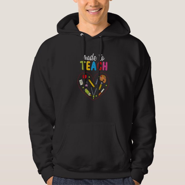 Veste À Capuche Fait Pour Apprécier L'Enseignant (Devant)