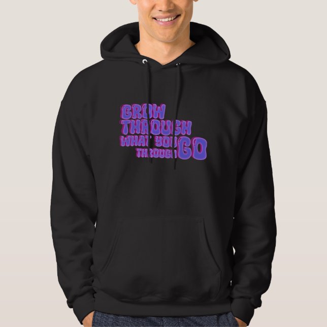 Veste À Capuche Faites le tour de ce que vous traversez - Minimal (Devant)