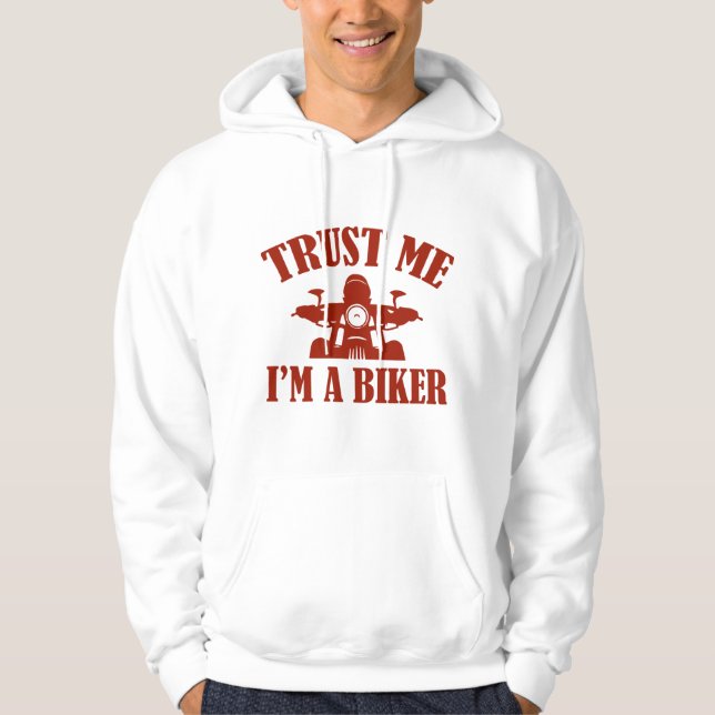 Veste À Capuche Faites-moi confiance Je suis un motard (Devant)