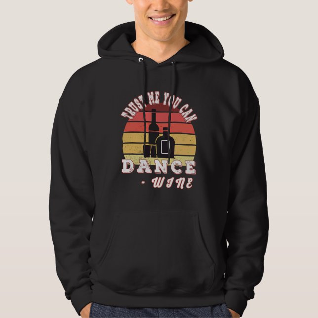 Veste À Capuche Faites-moi confiance On Peut Danser Vin 57 (Devant)
