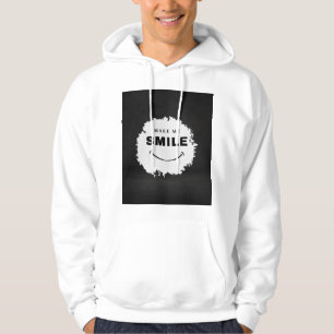 Veste À Capuche "Faites-moi sourire noir et blanc T-shirt Mi ten