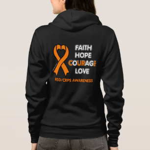 VESTE À CAPUCHE FAITH HOPE COURAGE LOVE...RSD/CRPS