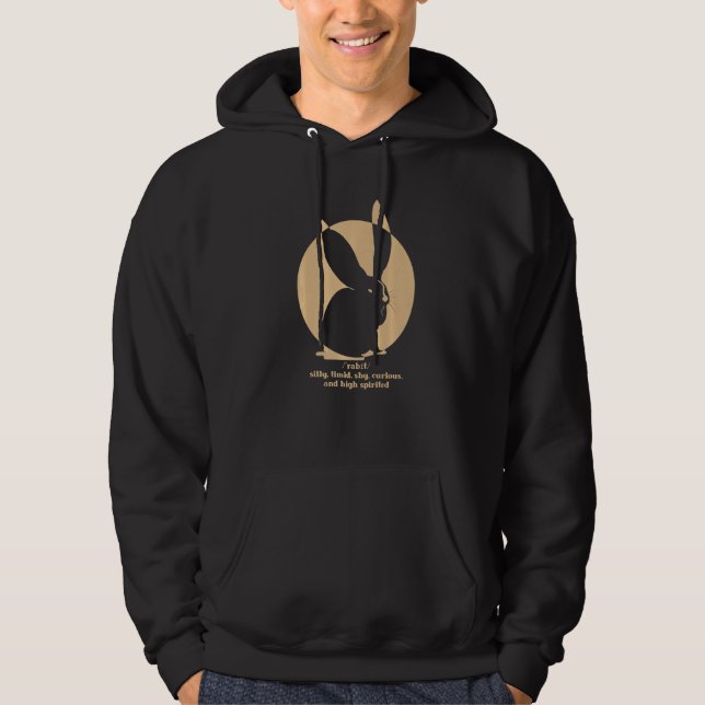 Veste À Capuche Faits d'astrologie chinoise du Lapin (Devant)