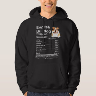 Veste À Capuche Faits sur le Bouledogue Anglais Cadeau Drôle de Bo