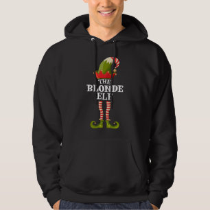 Veste À Capuche Famille de jumelage de Noël de l'Elf Blonde