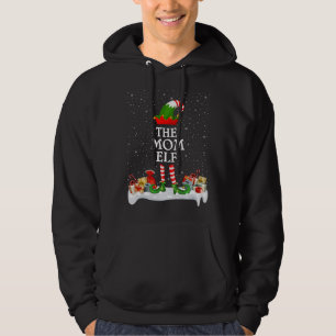Veste À Capuche Famille de Noël La maman Elf