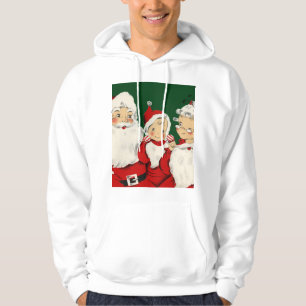 Veste À Capuche Famille de Père Noël Rétro Milieu de Siècle – Kits