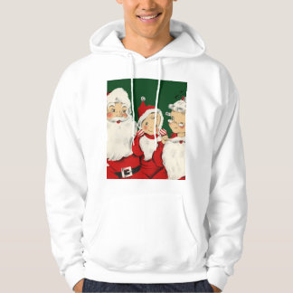 Veste À Capuche Famille de Père Noël Rétro Milieu de Siècle – Kits