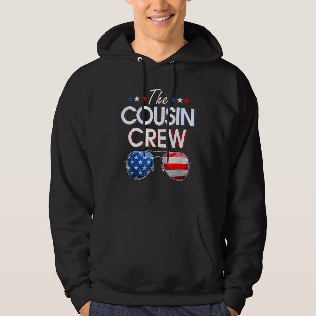 Veste À Capuche Family Matching Cousin Crew American Flag 4th Of J (Devant)