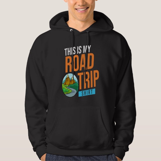 Veste À Capuche Family Road Trip Vacation Planner Usa (Devant)