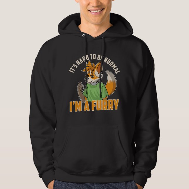 Veste À Capuche Fandom furry - Fursona Furry Fursuit (Devant)