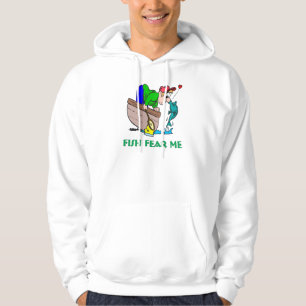 Veste À Capuche Fantaisie Pêche Chemise Humour Pêche Peur