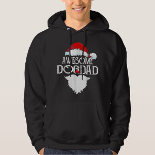 Veste À Capuche Fantastique chien papa Noël Père Noël Chapeau drôl
