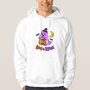 Veste À Capuche Fantôme de la floraison Boo Halloween