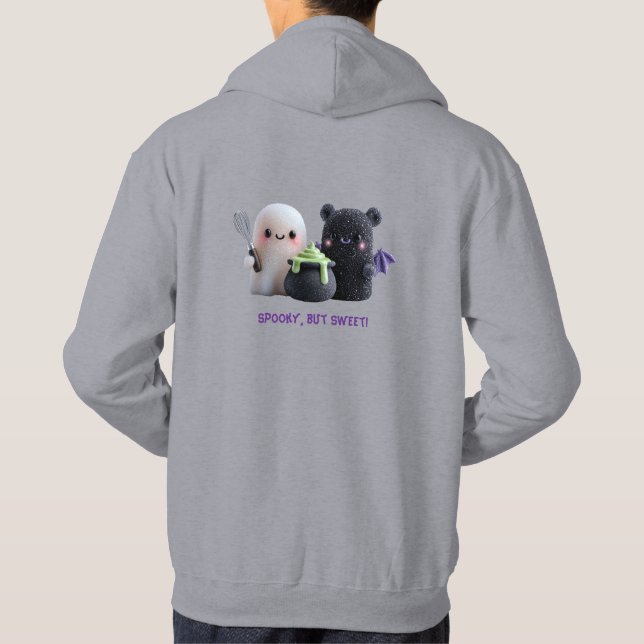 Veste À Capuche Fantôme mignon mais doux et ours   (Dos)