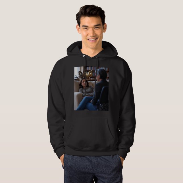 Veste À Capuche Fascination With Ducks men black hooded sweatshirt (Devant entier)