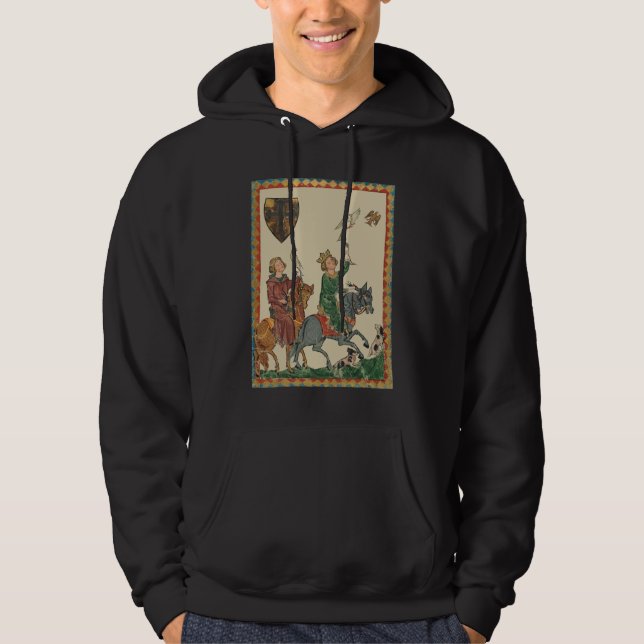 Veste À Capuche Fauconnerie, Codex Manesse du XIVe siècle (Devant)