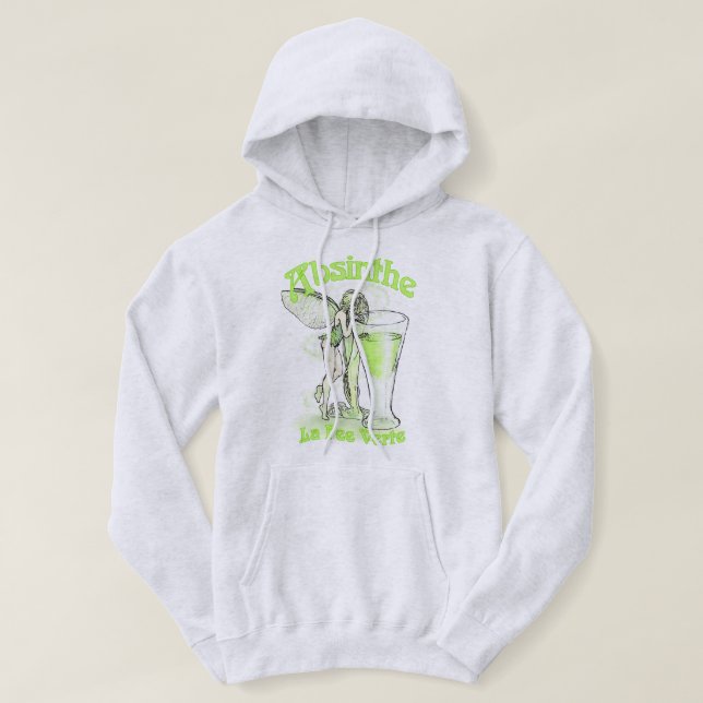 Veste À Capuche Fée de Verte d'honoraires de La d'absinthe avec le (Design devant)