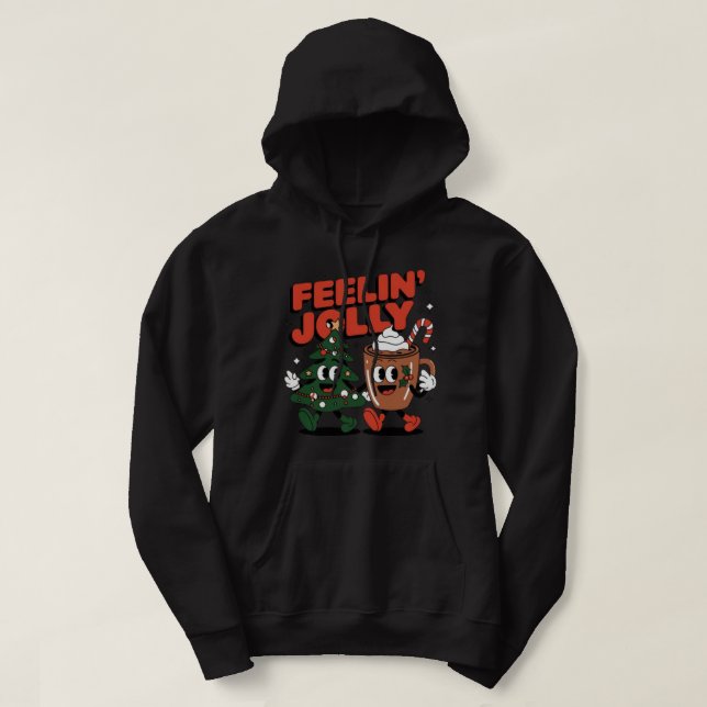 Veste À Capuche Feelin' Jolly : Festive Holiday (Design devant)