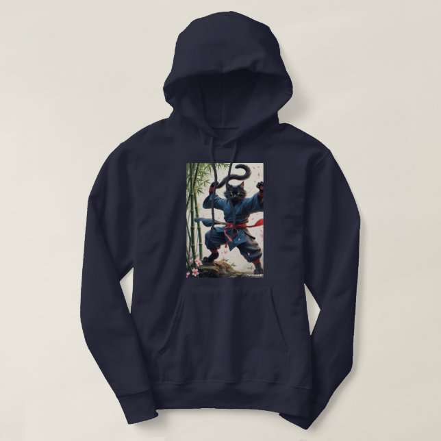 Veste À Capuche Feline Fury : Le Maître Kung Fu" (Design devant)