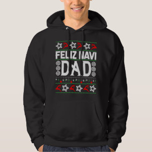 Veste À Capuche Feliz Navi Papa-Navidad Chandail de Noël moche