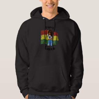 Veste À Capuche Femme Bolivie Pose Reine Afro Cheveux Africain Bol