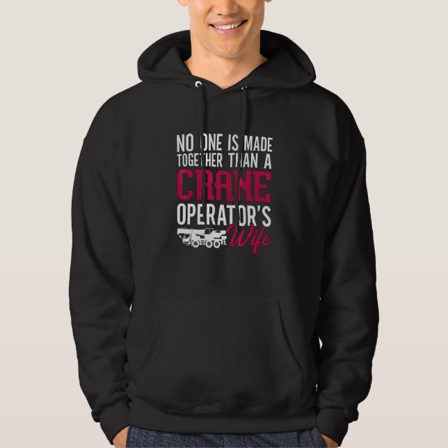 Veste À Capuche Femme de l'opérateur de grue de construction  (Devant)