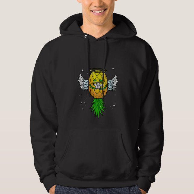 Veste À Capuche Femme Drôle À L'Hauteur De L'Ananas Cool A (Devant)