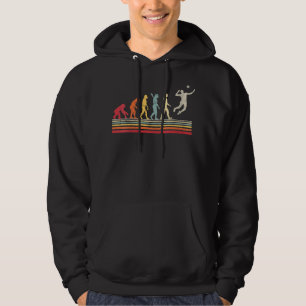 Veste À Capuche Femme drôle volleyball évolution de l'homme Vintag