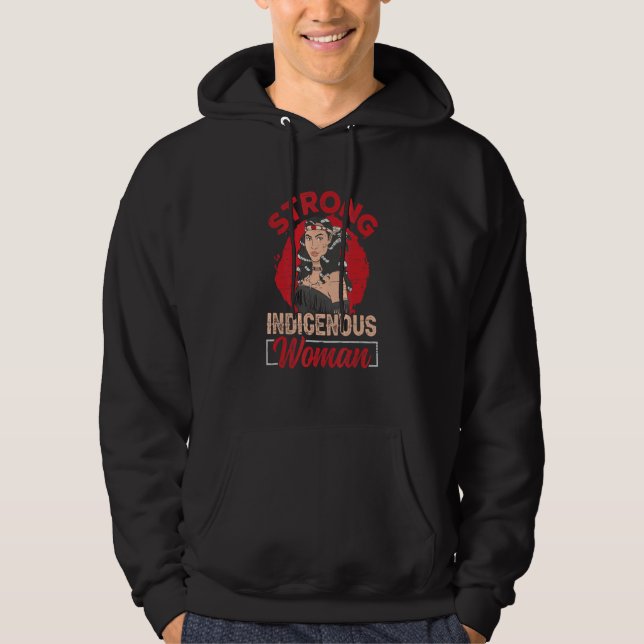 Veste À Capuche Femme indigène forte (Devant)